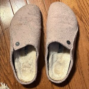 Birkenstock Zermatt shearling Pink Wool Slippers Women’s